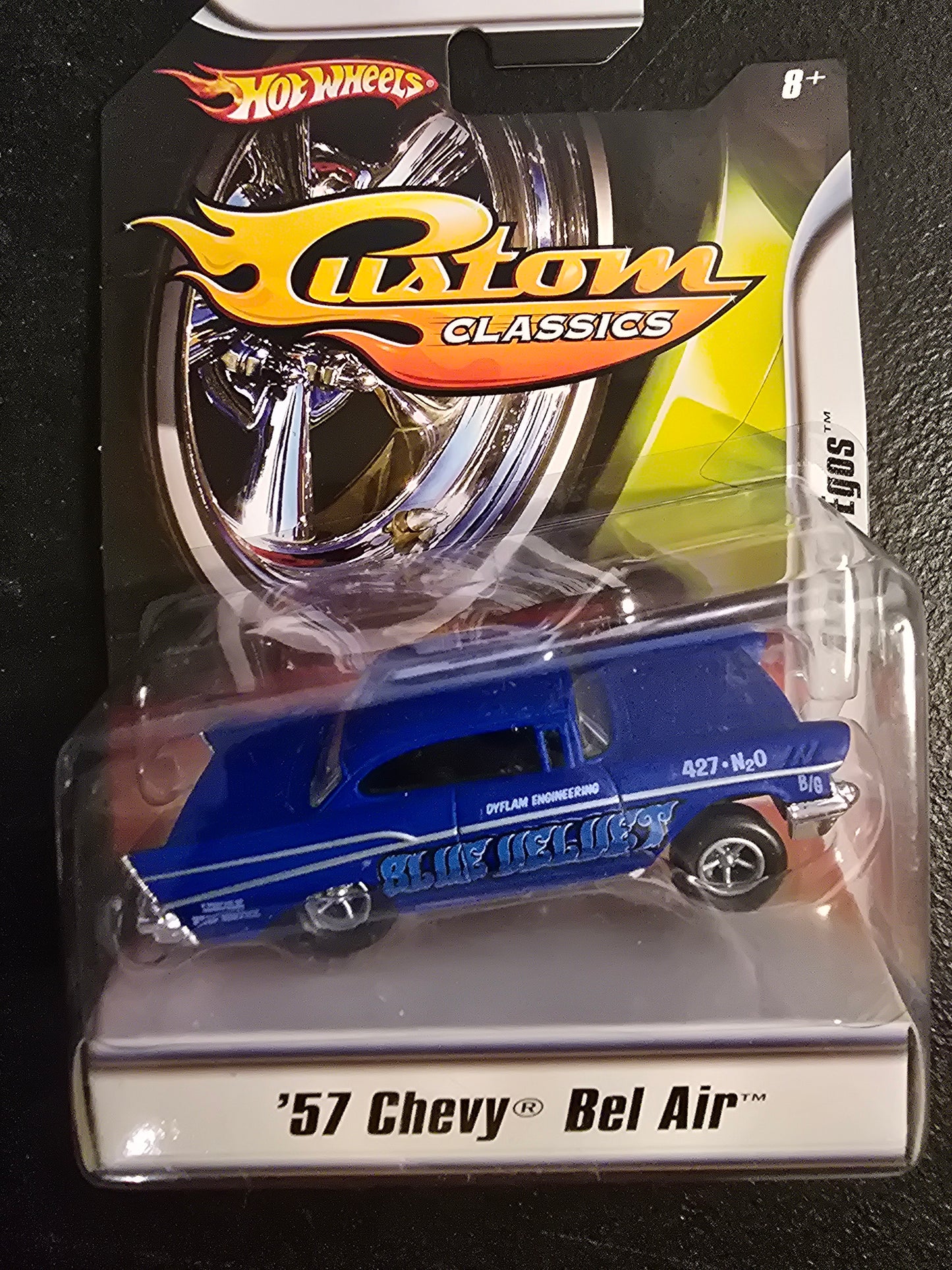Hot Wheels custom classics 57 Chevy Bel Air blue velvet - House of Cars Virginia
