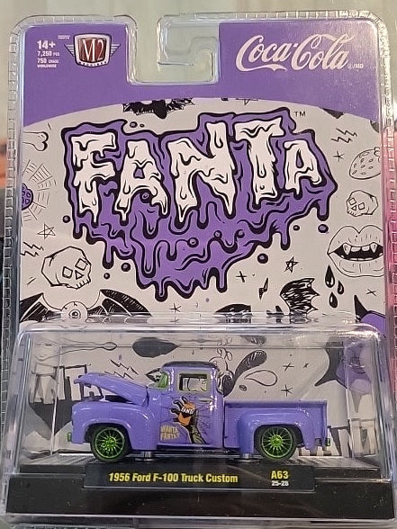 M2 Machines Coca-Cola Fanta Halloween Chase 1956 Ford F100 Truck 1:64 Chase