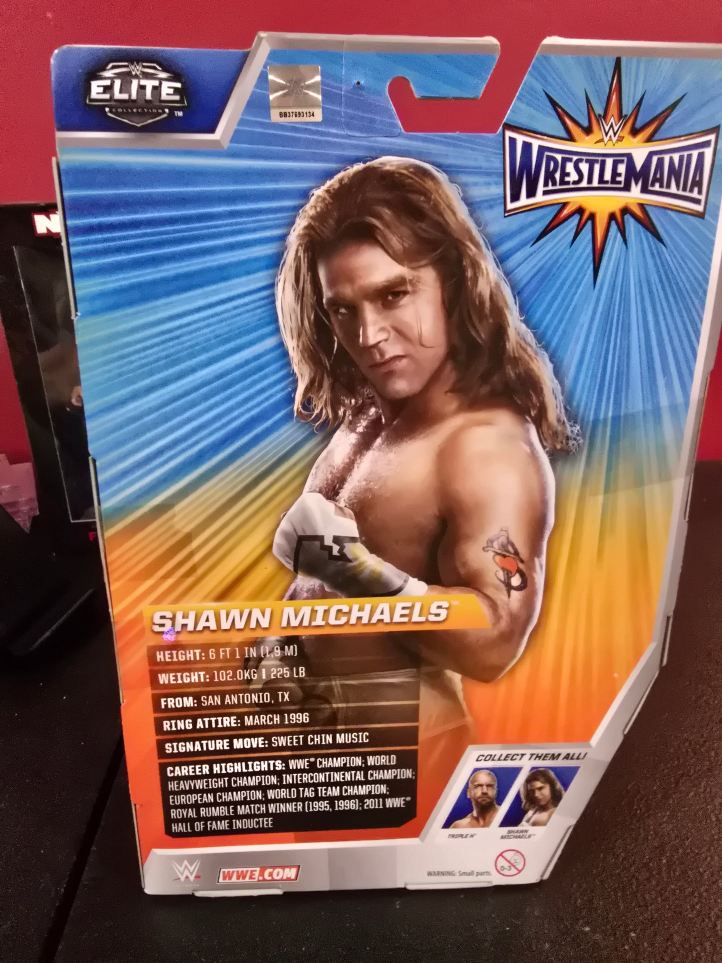 WWE ELITE COLLECTION WRESTLEMANIA 33 SHAWN MICHAELS FIGURE with WWE CHAMPIONSHIP - House of Cars Virginia