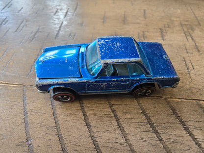 MERCEDES BENZ 280SL - Blue w/Gray Int. 1969 HK Original Hot Wheels REDLINE