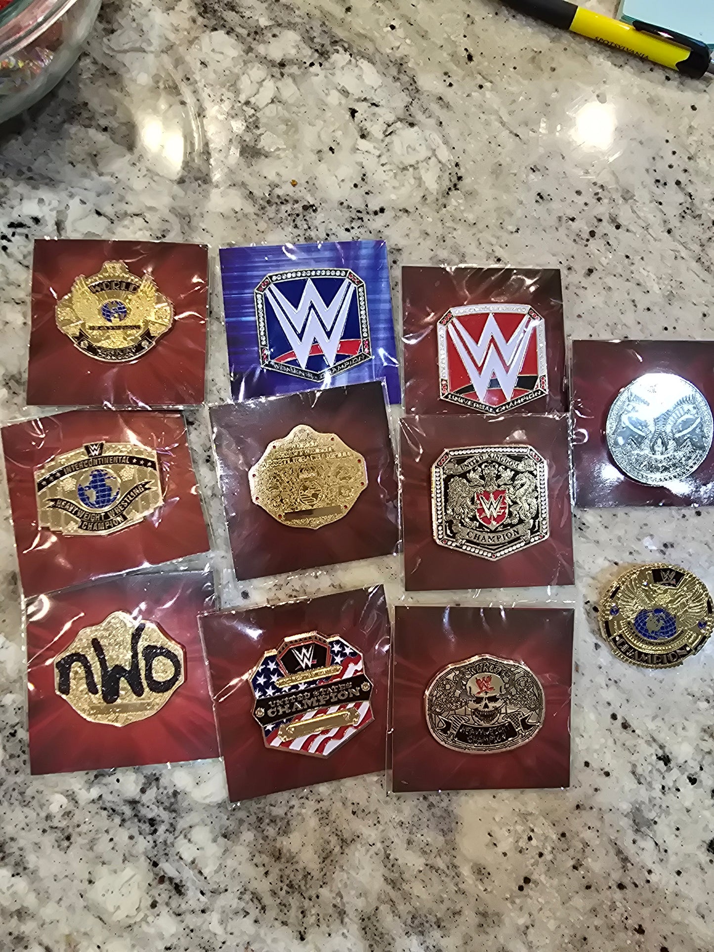 WWE Slam Crate Pins Lot of 11 - House of Cars Virginia