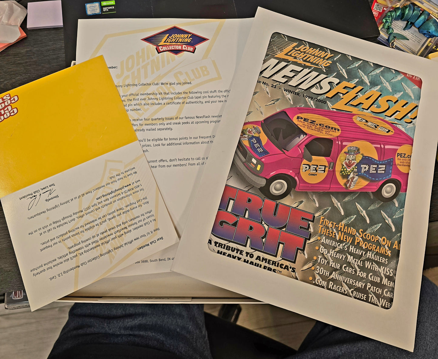 1999 Johnny Lightning Collector Club Membership Kit w/1968 Yenko Camaro and original paperwork - House of Cars Virginia