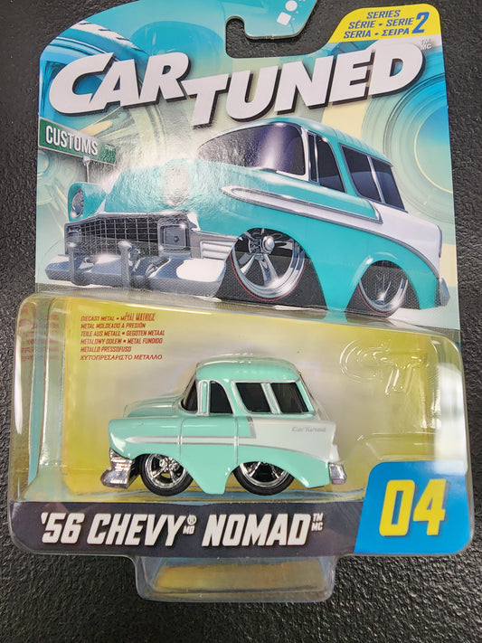Cartuned 56 Chevy Nomad Light Green Series 2 2024 Hobby Assortment #04 1/64 - House of Cars Virginia