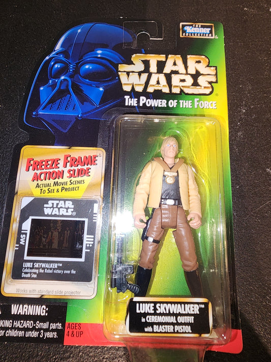 STAR WARS POTF (Freeze Frame) Luke Skywalker Ceremonial Outfit Gear 1997 HASBRO - House of Cars Virginia