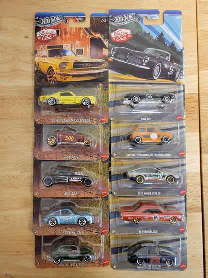 Hot Wheels Silver Series "Vintage Club" Series 1 & 2 Mix and Match Case of 10 - House of Cars Virginia