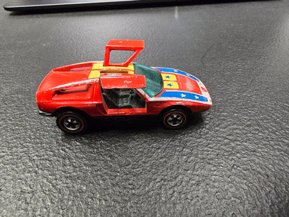 Hot Wheels Redline MERCEDES BENZ C111 Red Enamel HK Plastic base