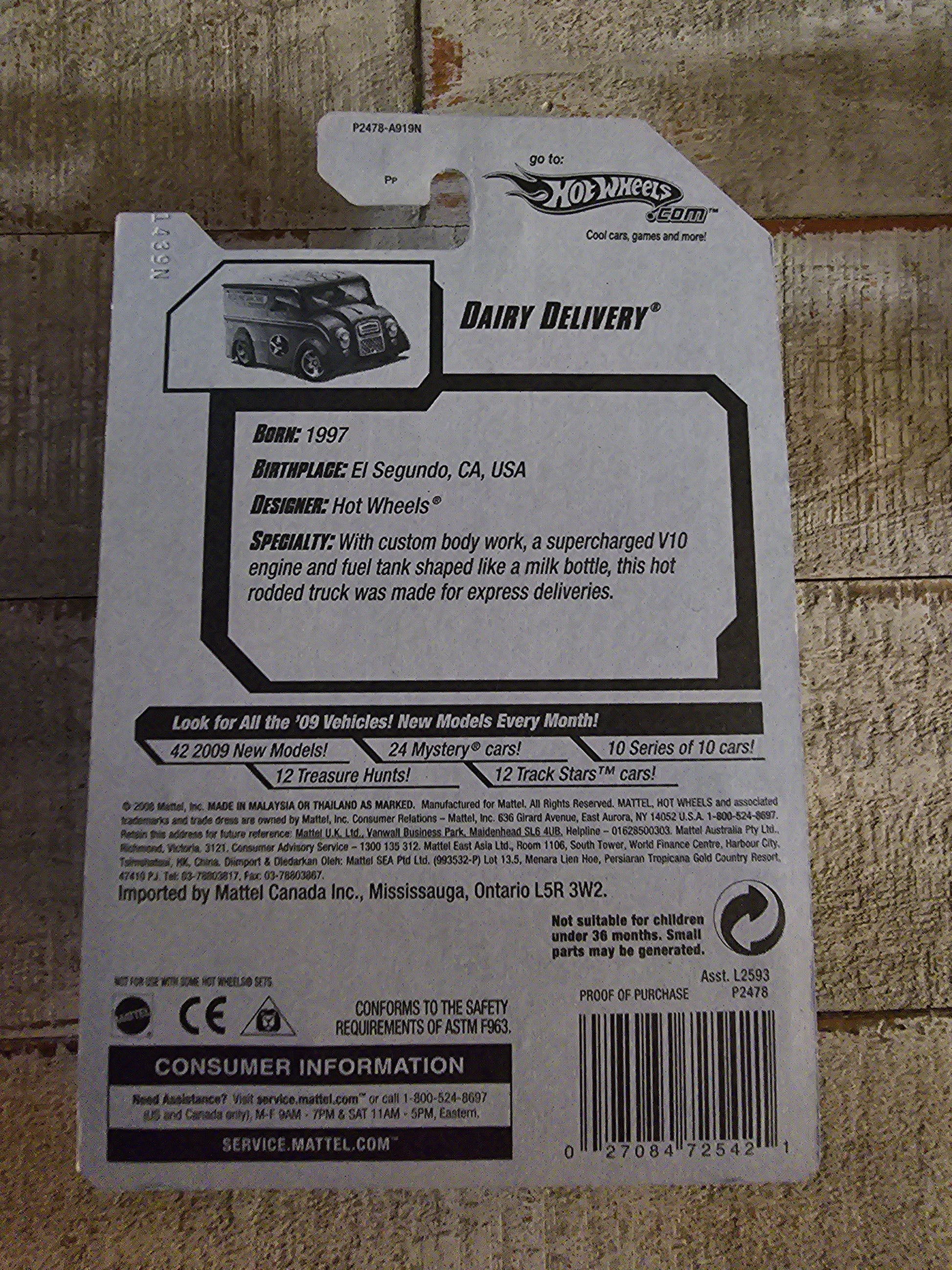 2009 Hot Wheels Dairy Delivery Modified Rides 2/10 #158/190 Yellow Body Mainline - House of Cars Virginia