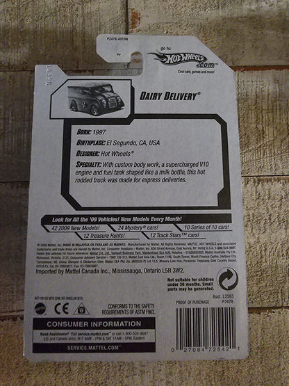 2009 Hot Wheels Dairy Delivery Modified Rides 2/10 #158/190 Yellow Body Mainline - House of Cars Virginia