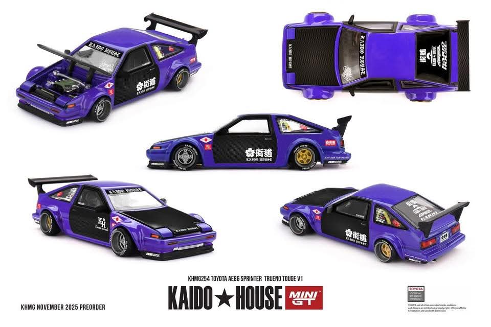 (Preorder) Kaido House Toyota AE Sprinter Trueno touge V1 - House of Cars Virginia