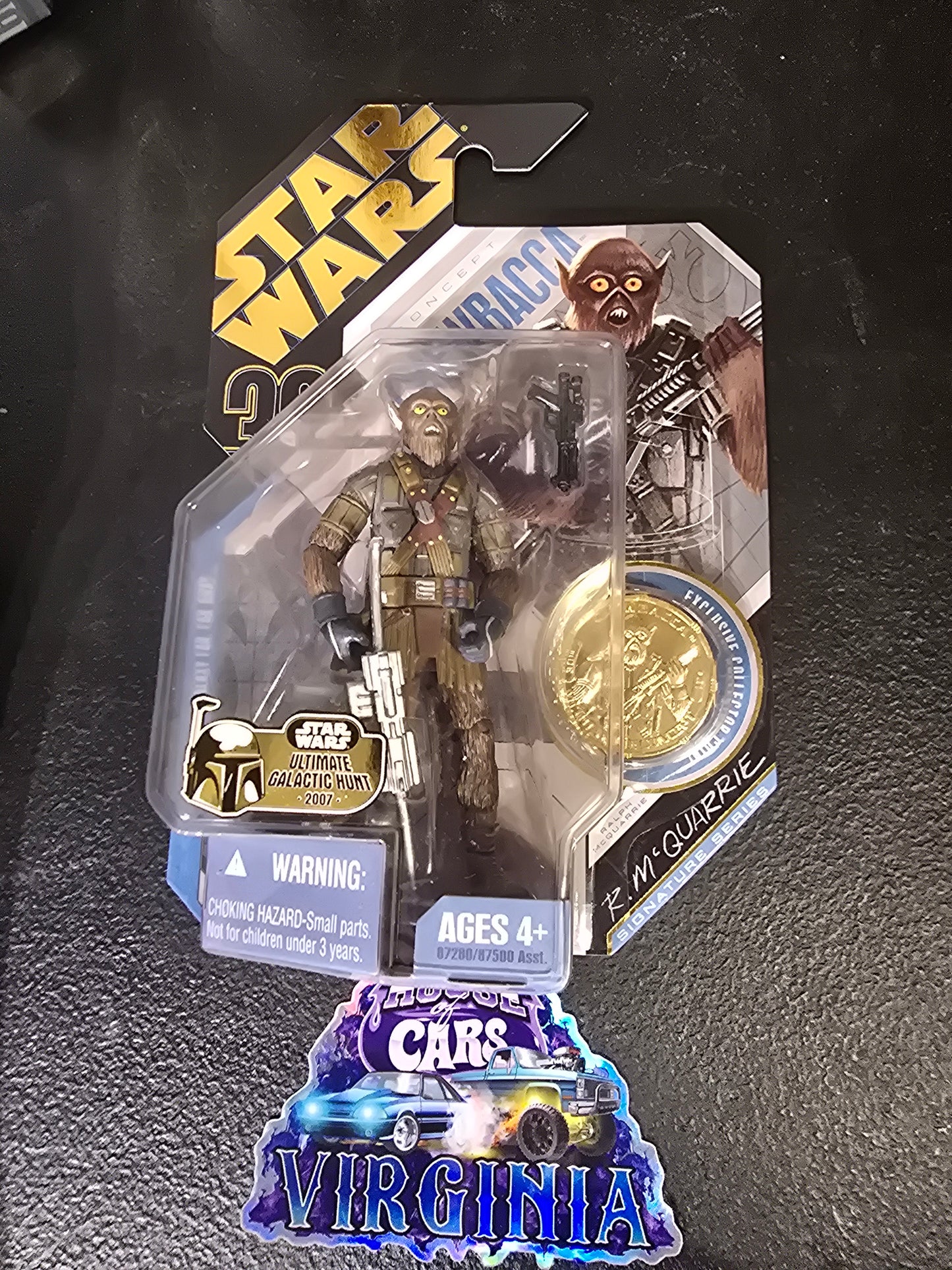 2007 Star Wars CHEWBACCA #21 Ralph McQuarrie Concept Figure 30TH ANNIVERSARY New - House of Cars Virginia