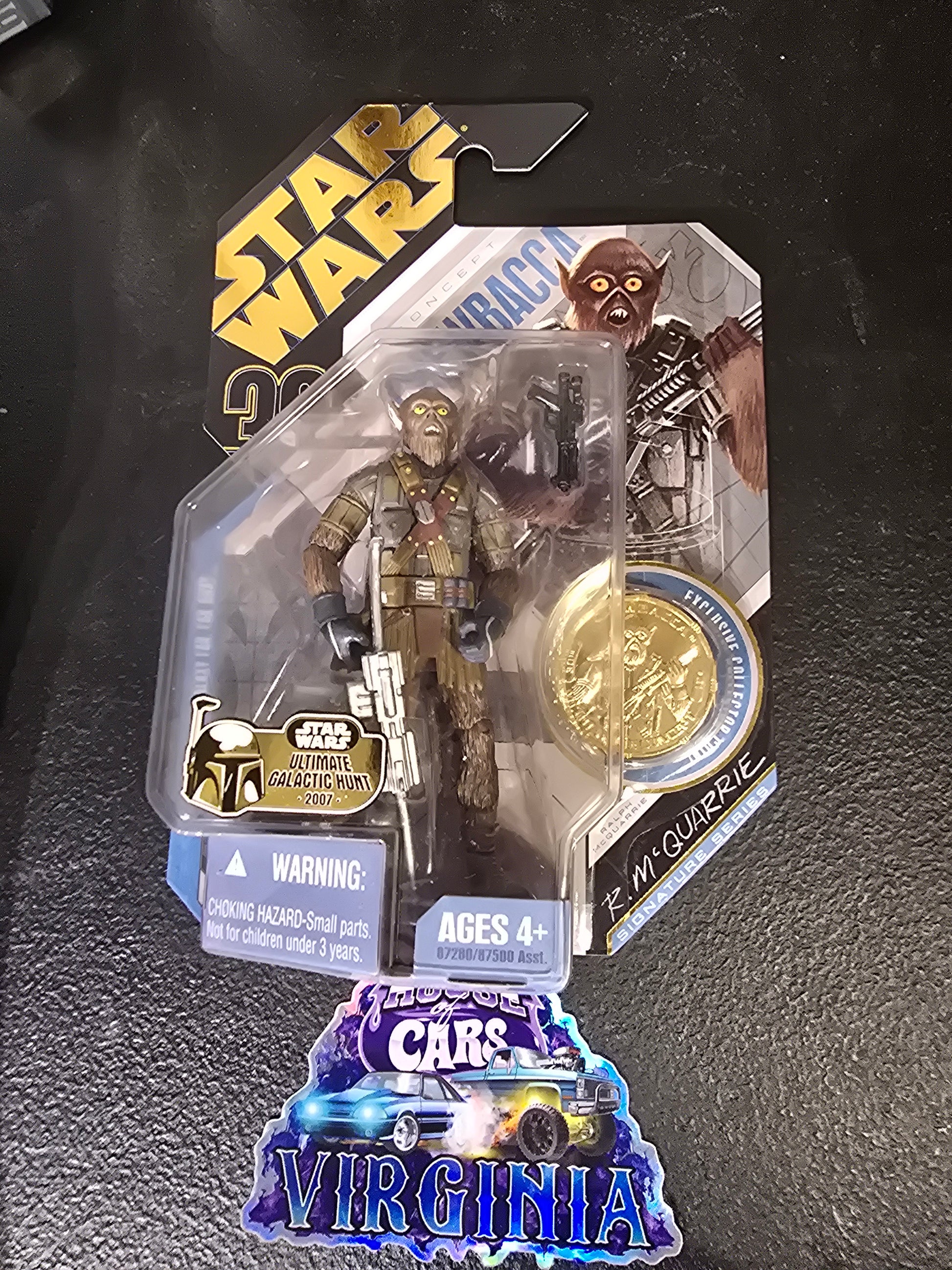2007 Star Wars CHEWBACCA #21 Ralph McQuarrie Concept Figure 30TH ANNIVERSARY New - House of Cars Virginia