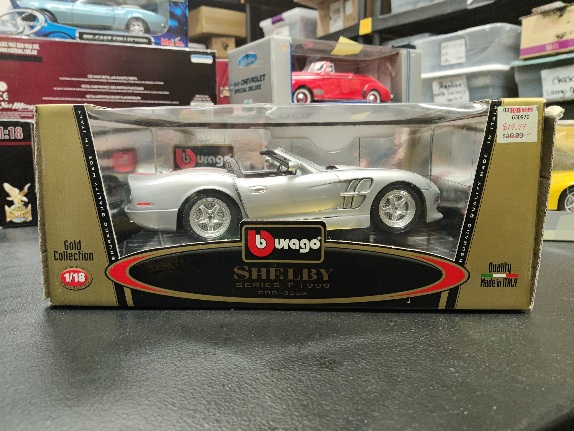 1.18 Burago Shelby series 1 (1999) gold collection 