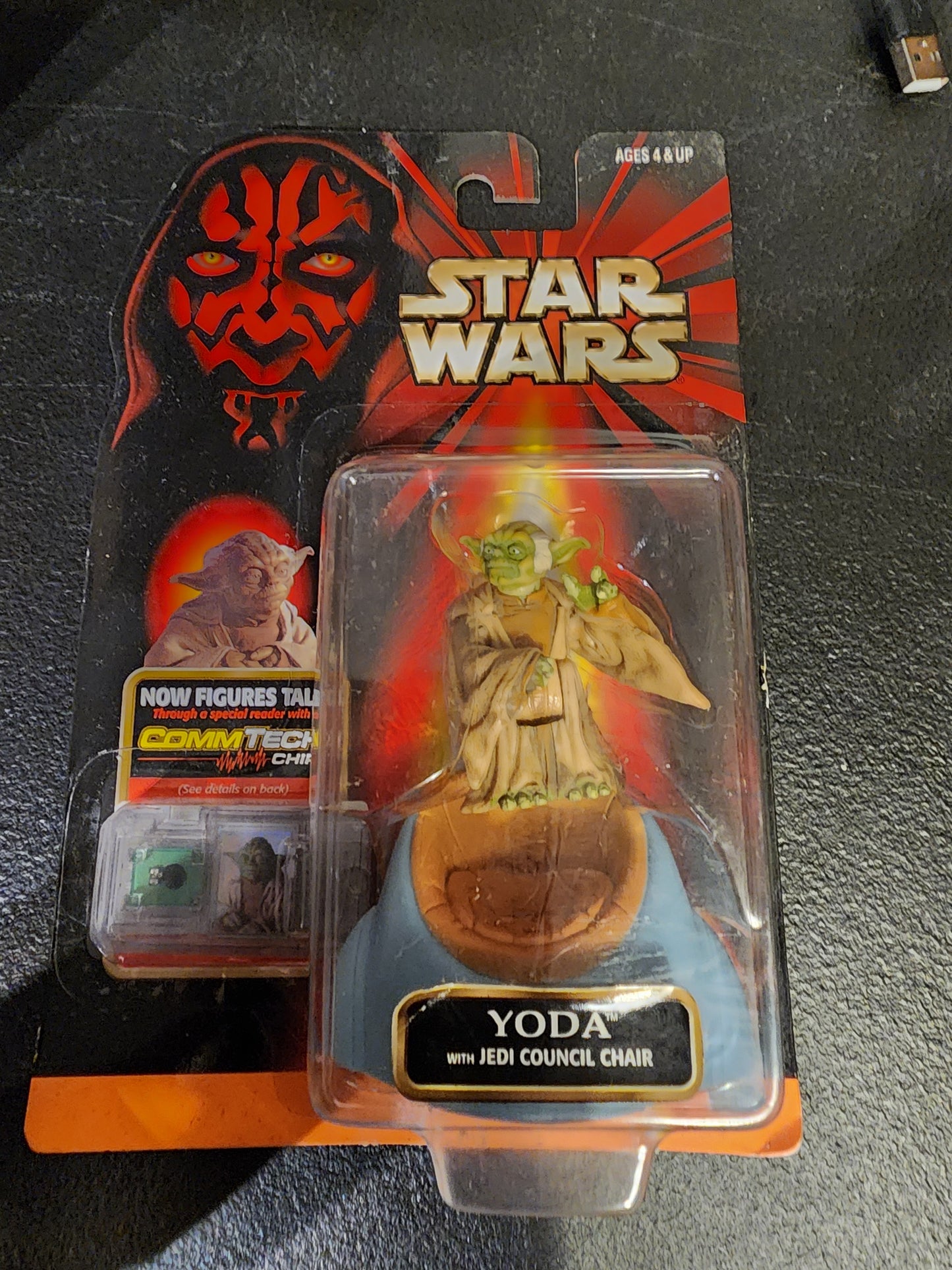 STAR WARS Phantom Menace CommTech YODA ACTION FIGURE 1998 M13 - House of Cars Virginia