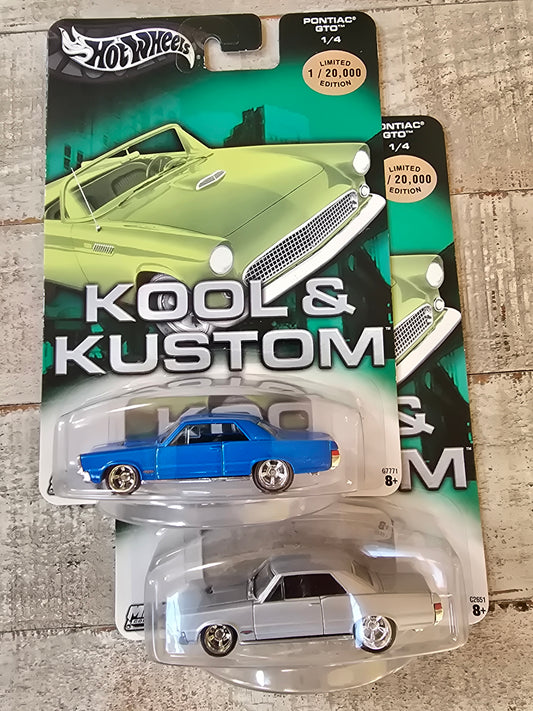 2003 Hot Wheels Kool & Kustom Series Pontiac GTO set of 2 - House of Cars Virginia