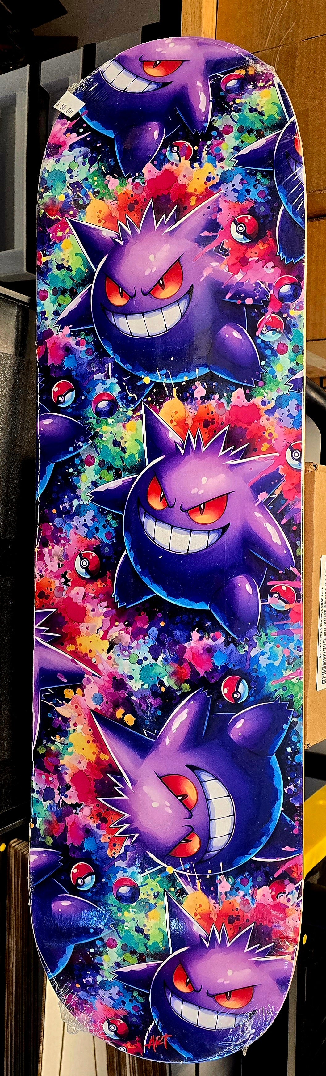 Enzo's Shed Art Skatedeck-Gengar