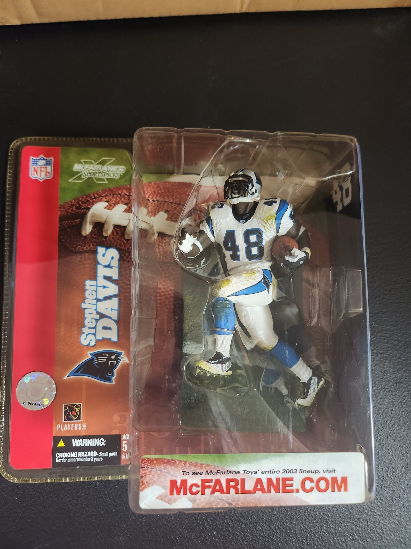 Stephen Davis Panthers Chase Figure NFL 2003 - House of Cars Virginia