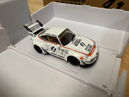 Tarmac Works Hobby64 Singapore Diecast Expo 2022 Special Edition LBWK | RWB RWB Porsche 993 "Numero Reserve 41" w/ Transporter