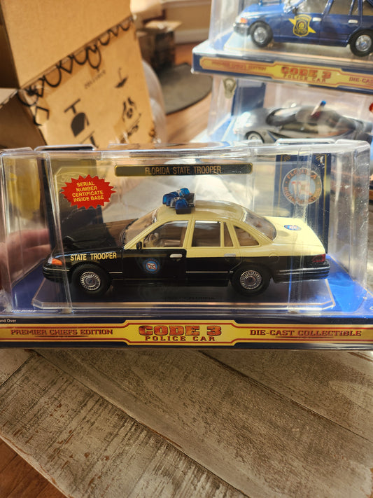 Code 3 Collectibles ● Florida Highway State Trooper Patrol Car ● New with patch - House of Cars Virginia