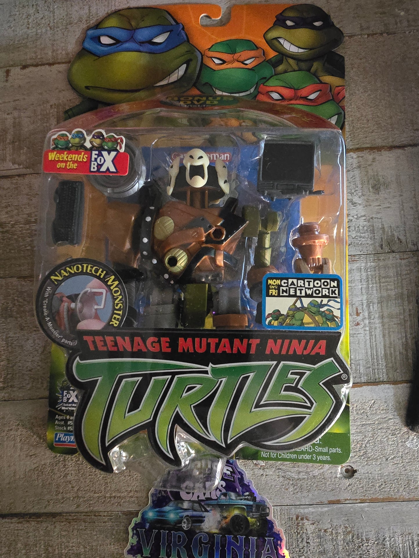 Nanotech Monster (Vintage TMNT NInja Turtles Fox, Playmates) Sealed VHTF Bonus DVD - House of Cars Virginia