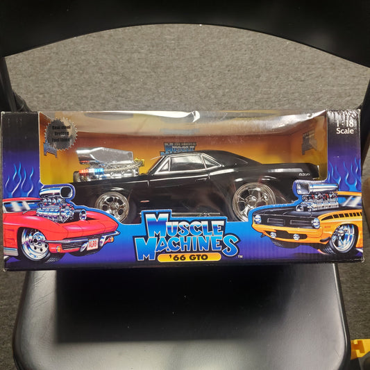 Muscle Machines 1/18 '66 GTO - Black 018 - House of Cars Virginia