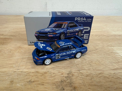 Pop Race 1/64 Calsonic Nissan Skyline GTR (R32) "JTC 1990"