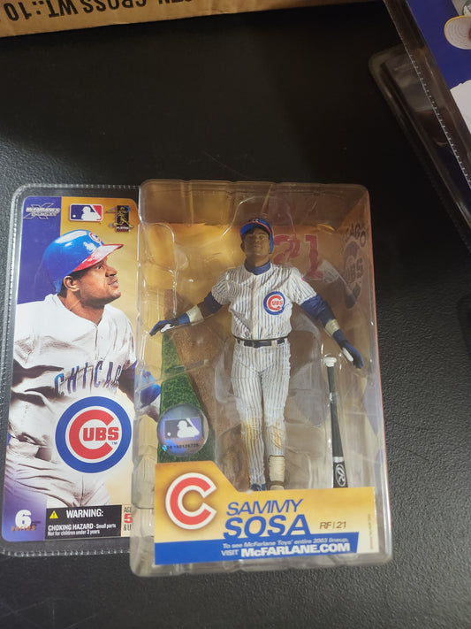 McFarlane Series 6 SAMMY SOSA CUBS Pinstripe Variant Figure 2003 - House of Cars Virginia