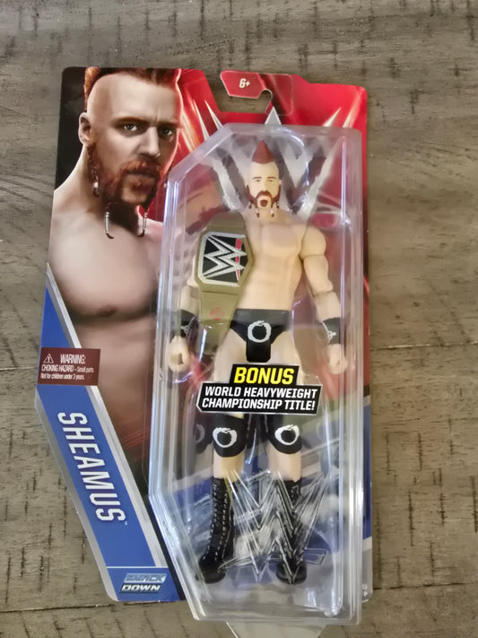 WWE Mattel Basic Series 59 Sheamus Action Figure Smackdown 2015 NEW with Belt - House of Cars Virginia