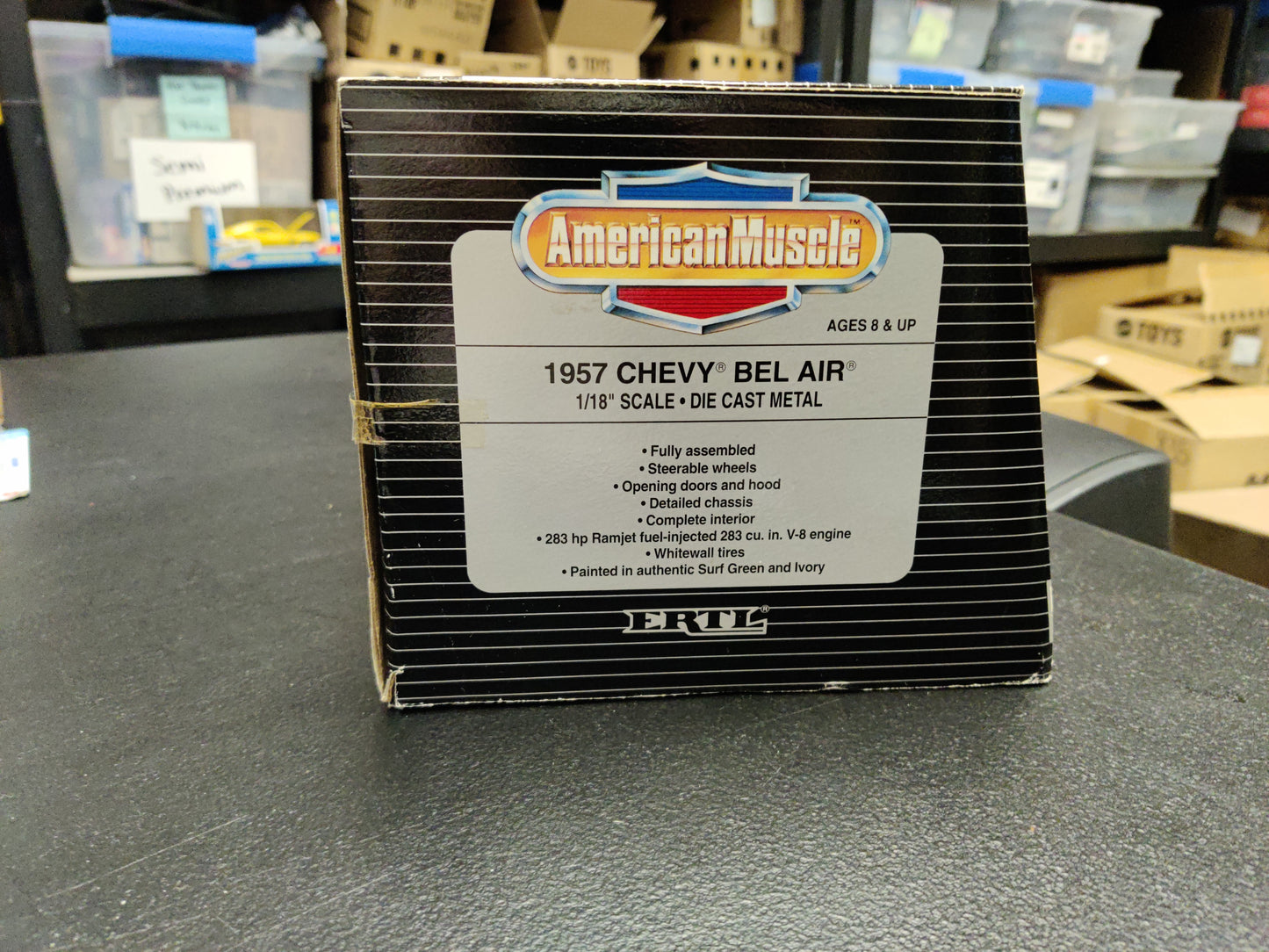 1.18 metal  American Muscle 1957 Chevy Bel Air Sport Coupe 