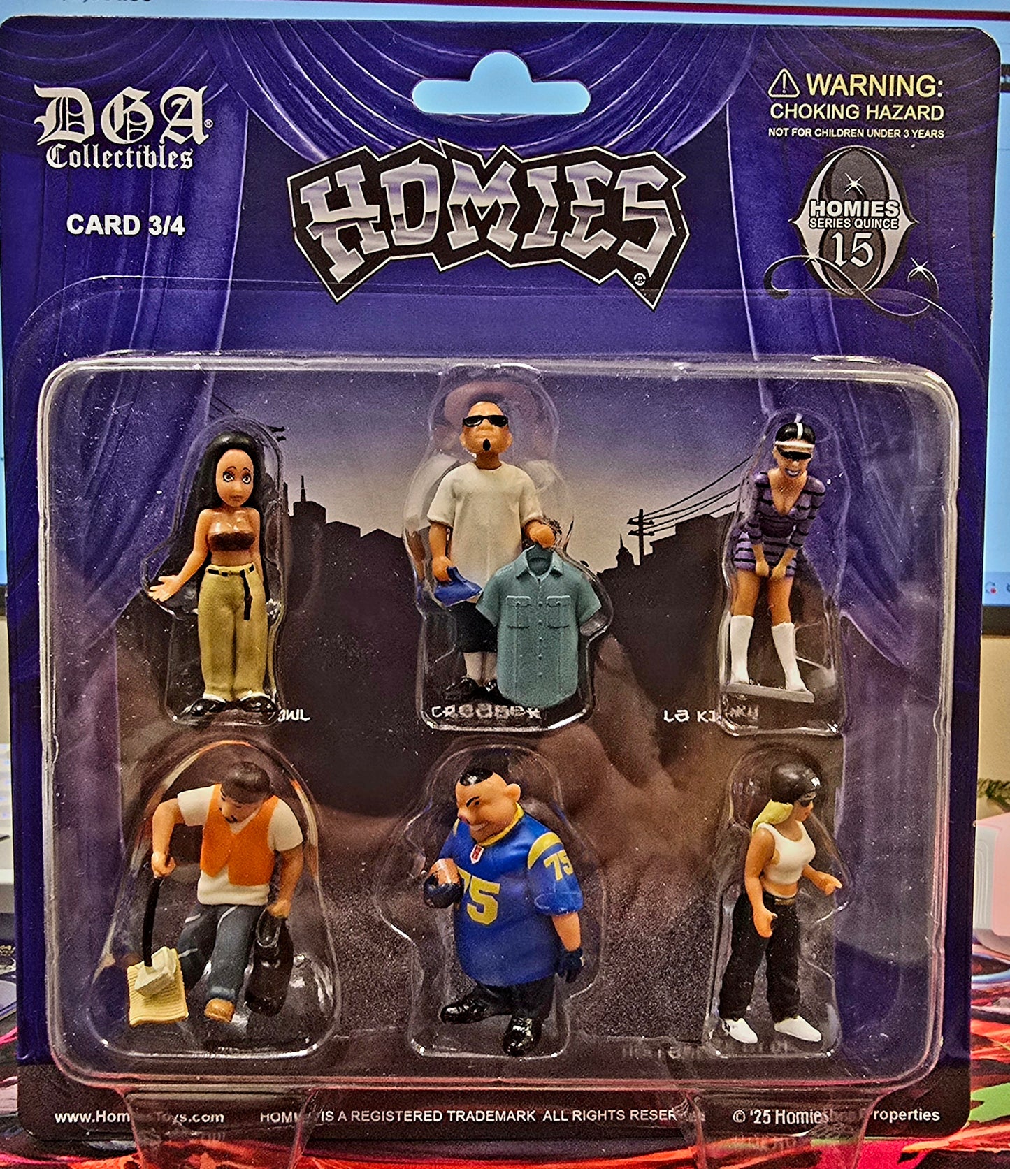DGA Collectibles Homies Series 15 Diorama Figures Card 3/4 - House of Cars Virginia