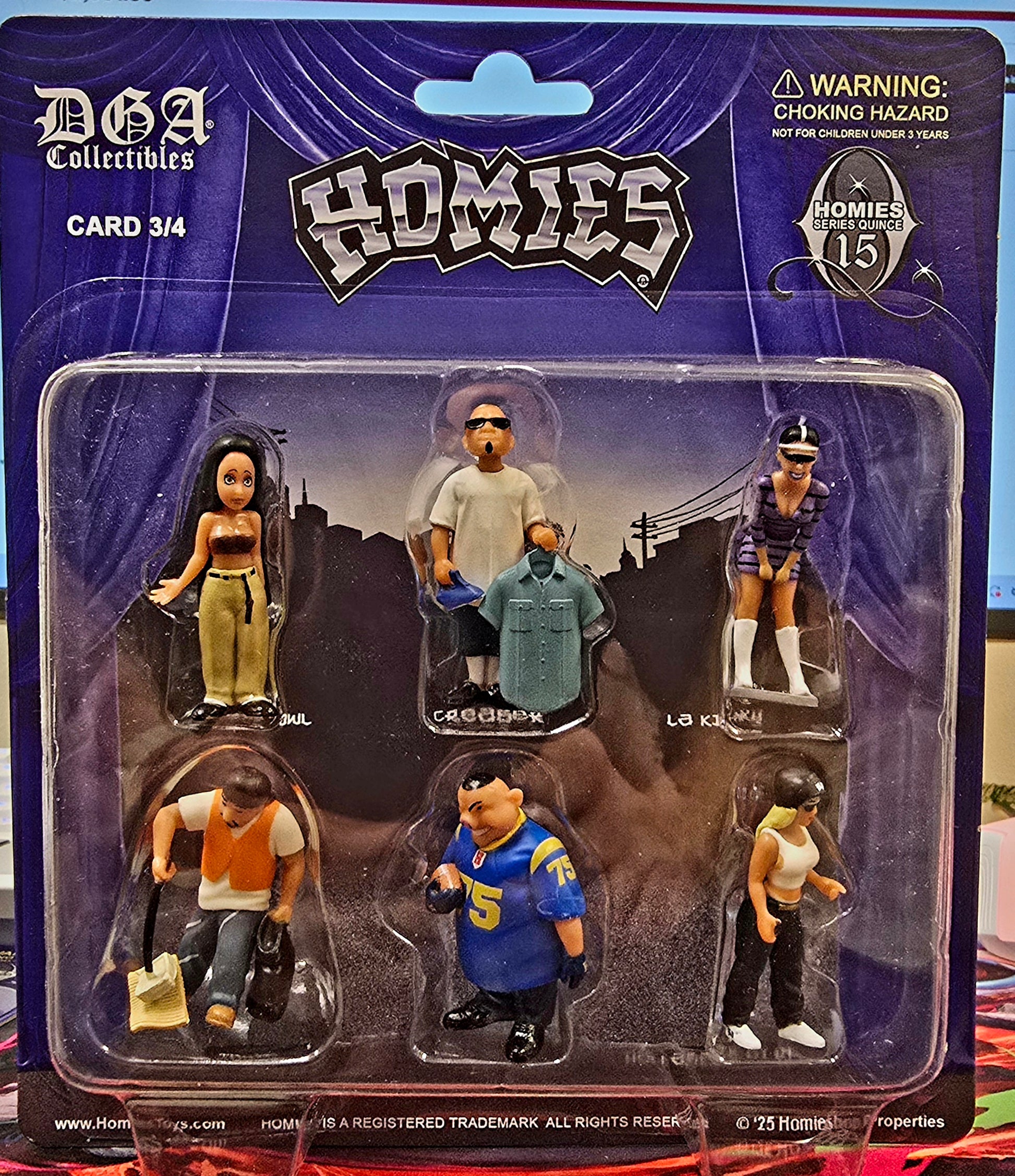 DGA Collectibles Homies Series 15 Diorama Figures Card 3/4 - House of Cars Virginia