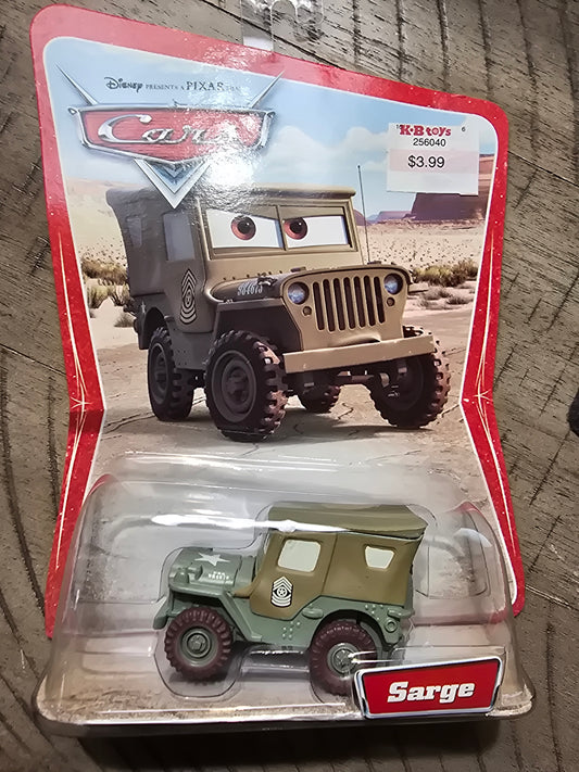 Disney Pixar Sarge 2007 Mattel NIP - House of Cars Virginia
