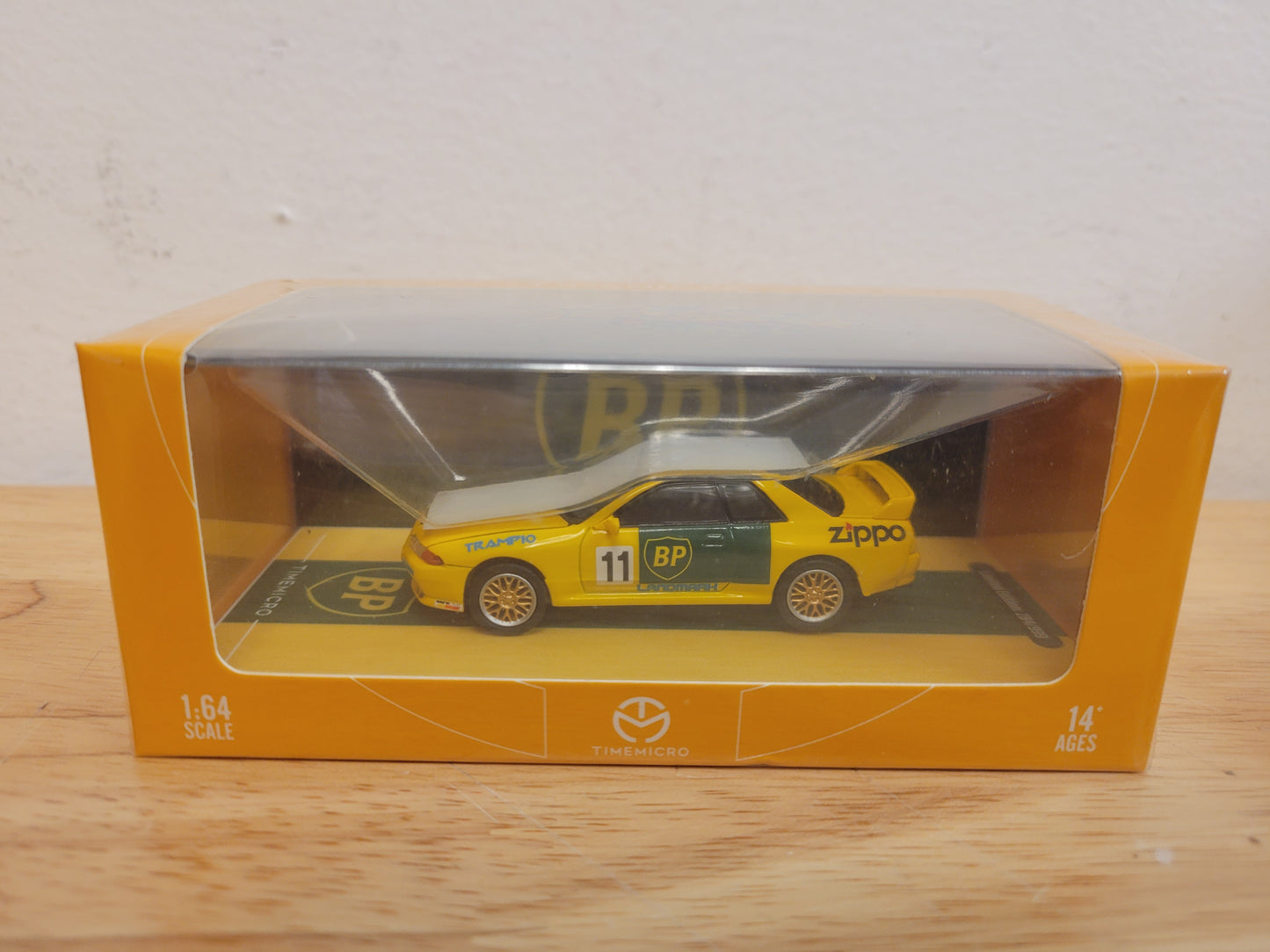 Time Micro Nissan Skyline R32 Yellow BP Racing