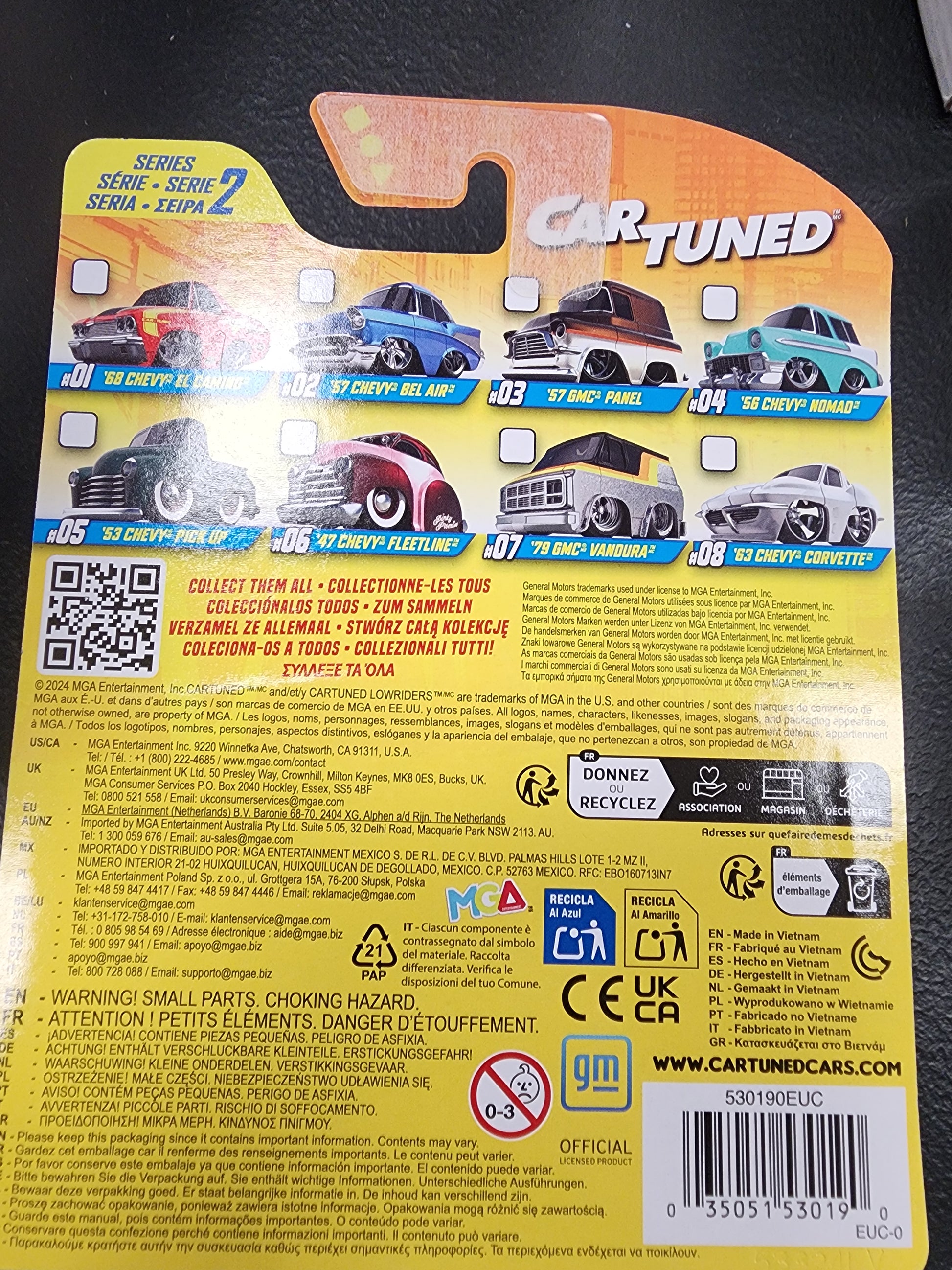 Cartuned 63 Chevy Corvette White Series 2 2024 Hobby Assortment #08 1/64 - House of Cars Virginia