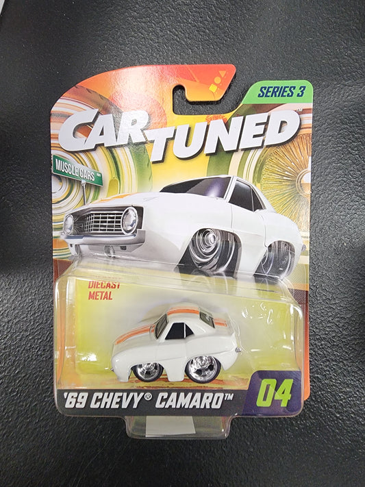 MGA Car Tuned '69 Chevy Camaro #04 White Series 3 Muscle Cars NEW 2025 - House of Cars Virginia