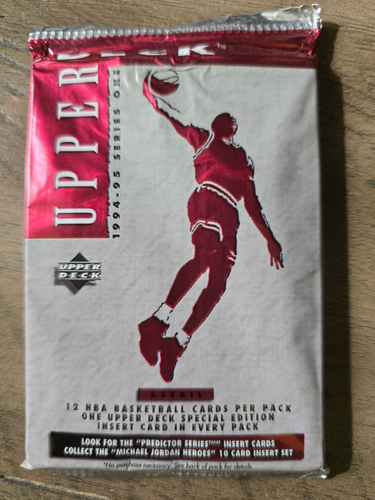 1994-1995 Upper Deck Basketball Sealed Unopened Pack - 12 Cards - House of Cars Virginia
