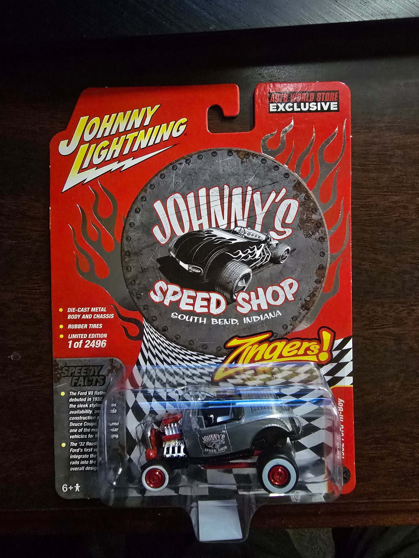 Johnny Lightning Street Freaks Zingers 1932 Ford Hi-Boy - AW Store Exclusive 2496 made - House of Cars Virginia