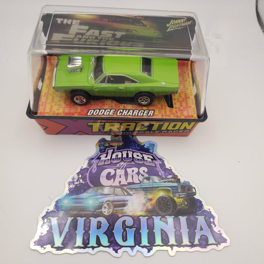 Johnny Lightning Fast & Furious Green Dodge Charger HO Slot Car For AFX / Tyco Track - House of Cars Virginia