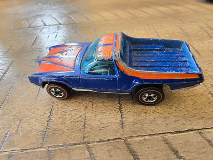 Hot Wheels Redline Breakaway Bucket Blue Orange Tampo Vtg Original Diecast