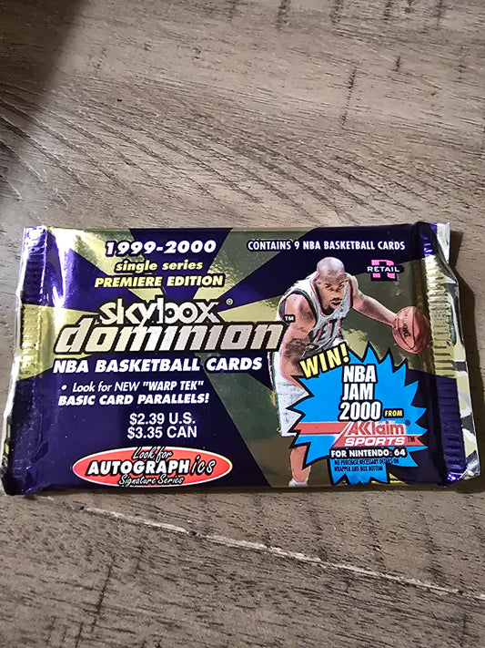 1999-2000 Skybox Dominion Basketball Hobby Pack Autographics$$ - House of Cars Virginia