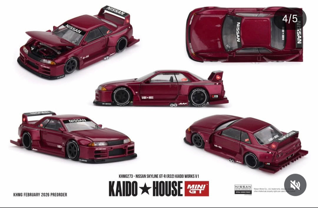(Preorder) Kaido House KHMG273 NISSAN SKYLINE GT-R (R32) KAIDO WORKS® V1 - House of Cars Virginia