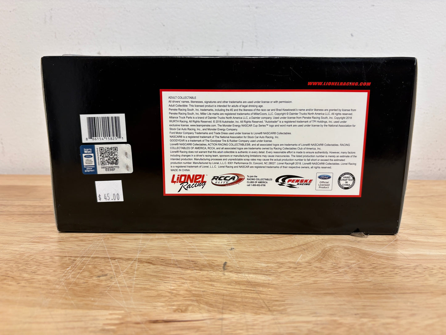 Action Racing Collectables 1:24 Brad Keselowski #2 Miller Lite Patriotic 2018 Fusion 1 of 529