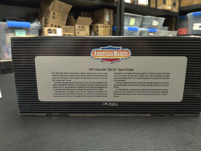 1.18 metal  American Muscle 1957 Chevy Bel Air Sport Coupe 
