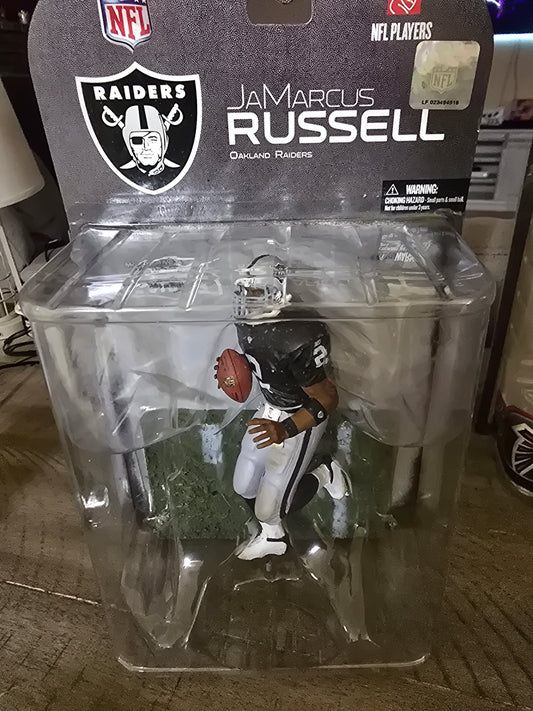 McFarlane NFL JaMarcus Russell #2 Figure Raiders Quarterback Oakland 2008 Rookie - House of Cars Virginia