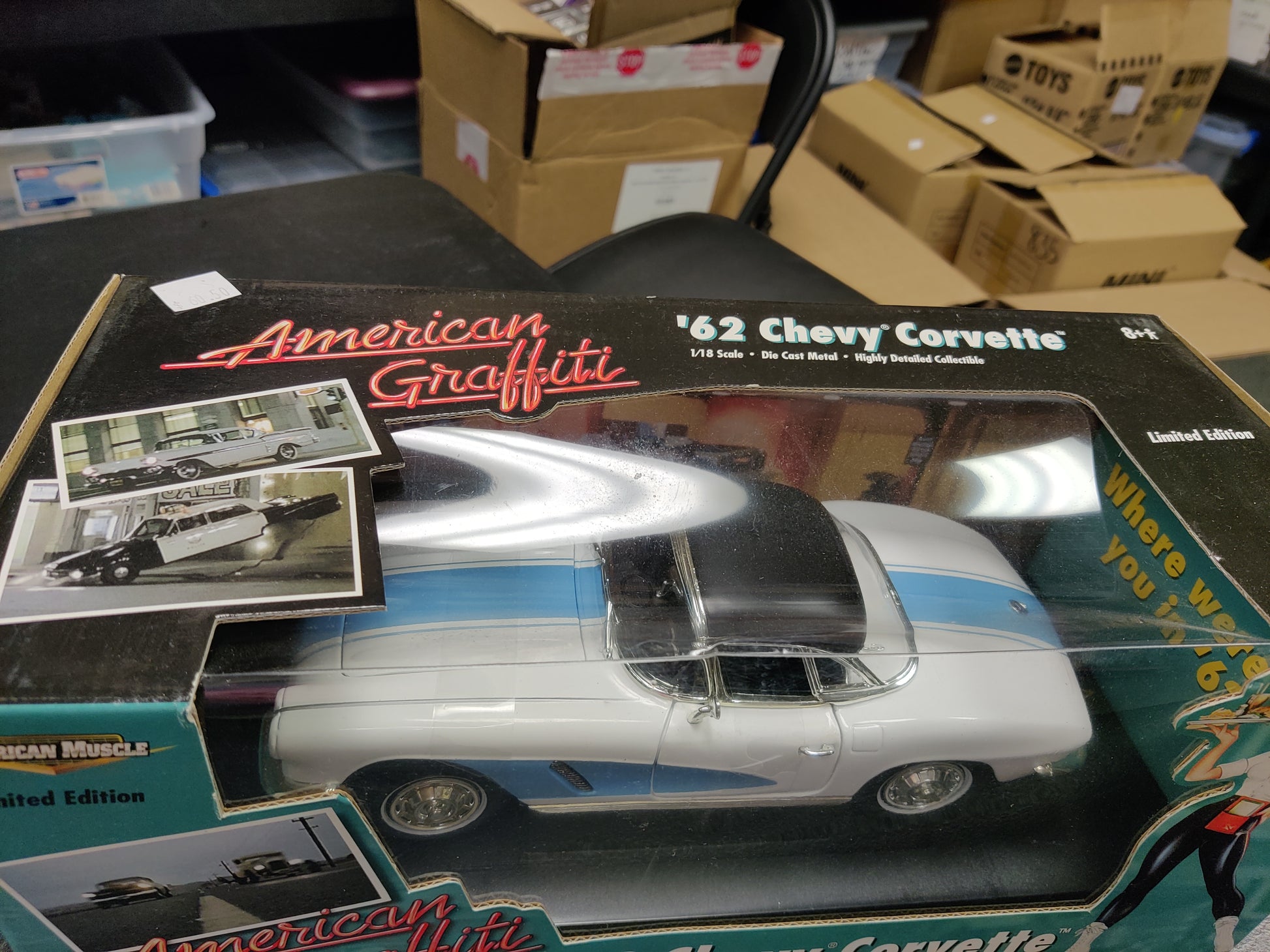 1.18 American Graffiti 1962 Chevy Corvette 