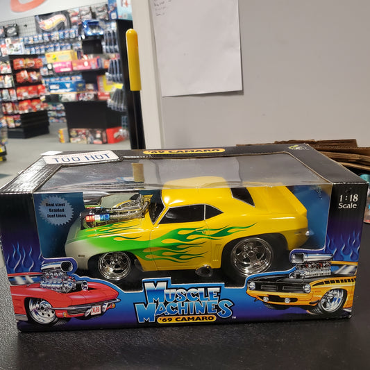 Vintage 2000 Funline 1969 Camaro Original Too Hot Muscle Machines NOT MINT 014 - House of Cars Virginia