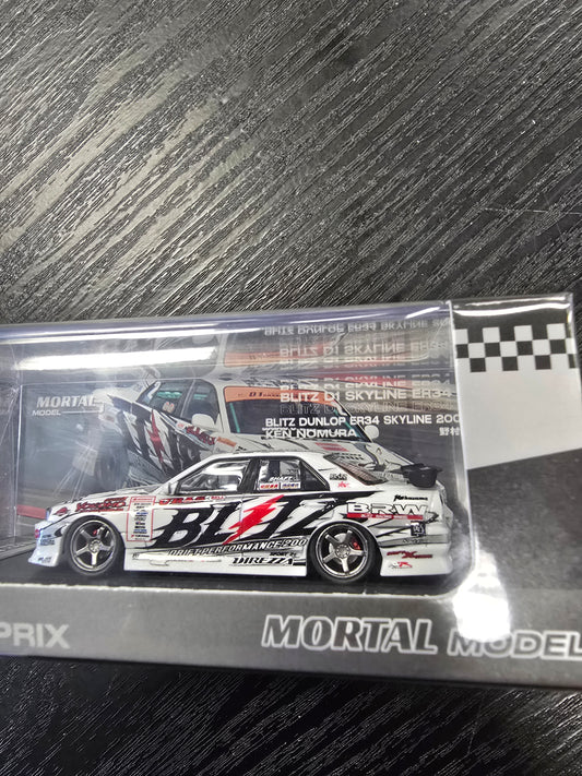 Mortal Model International Diecast Blitz Ken Nomura D1 Skyline ER34 2004