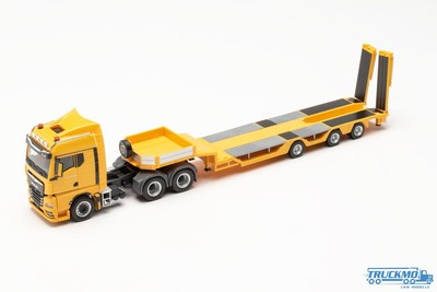 TimeMicro 1/64Scania FlatbedTransport Vehicle International Diecast Yellow - House of Cars Virginia