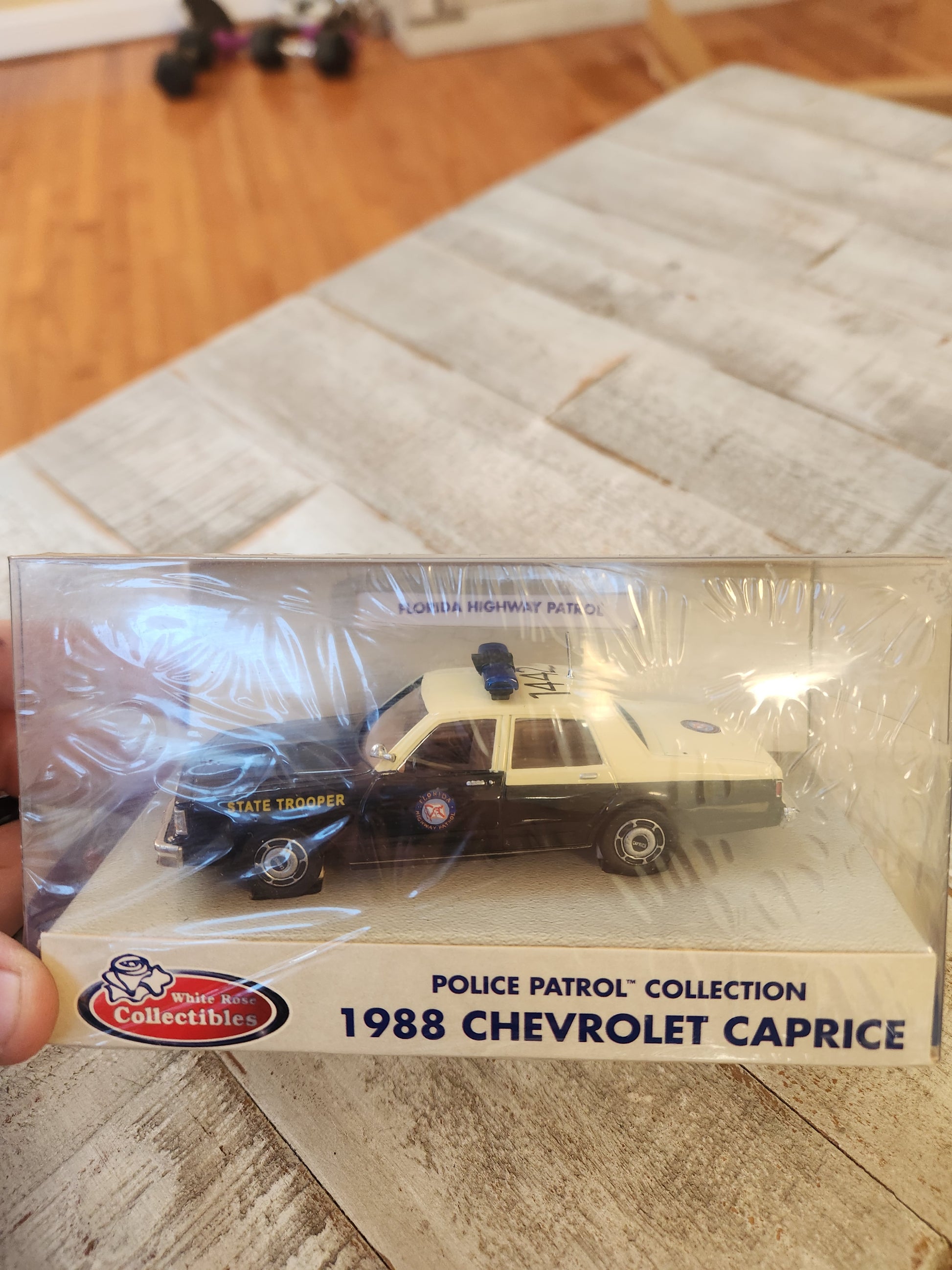 White Rose Police Patrol Car Collection 1988 Chevrolet Caprice Sealed Trooper Florida State  1/43 S - House of Cars Virginia