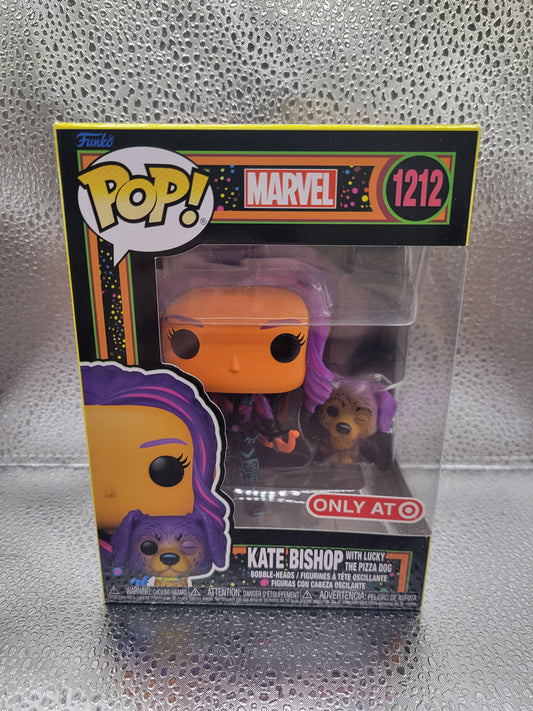 Funko POP! Marvel Kate Bishop with Lucky the Pizza Dog Target Exclusive #1212