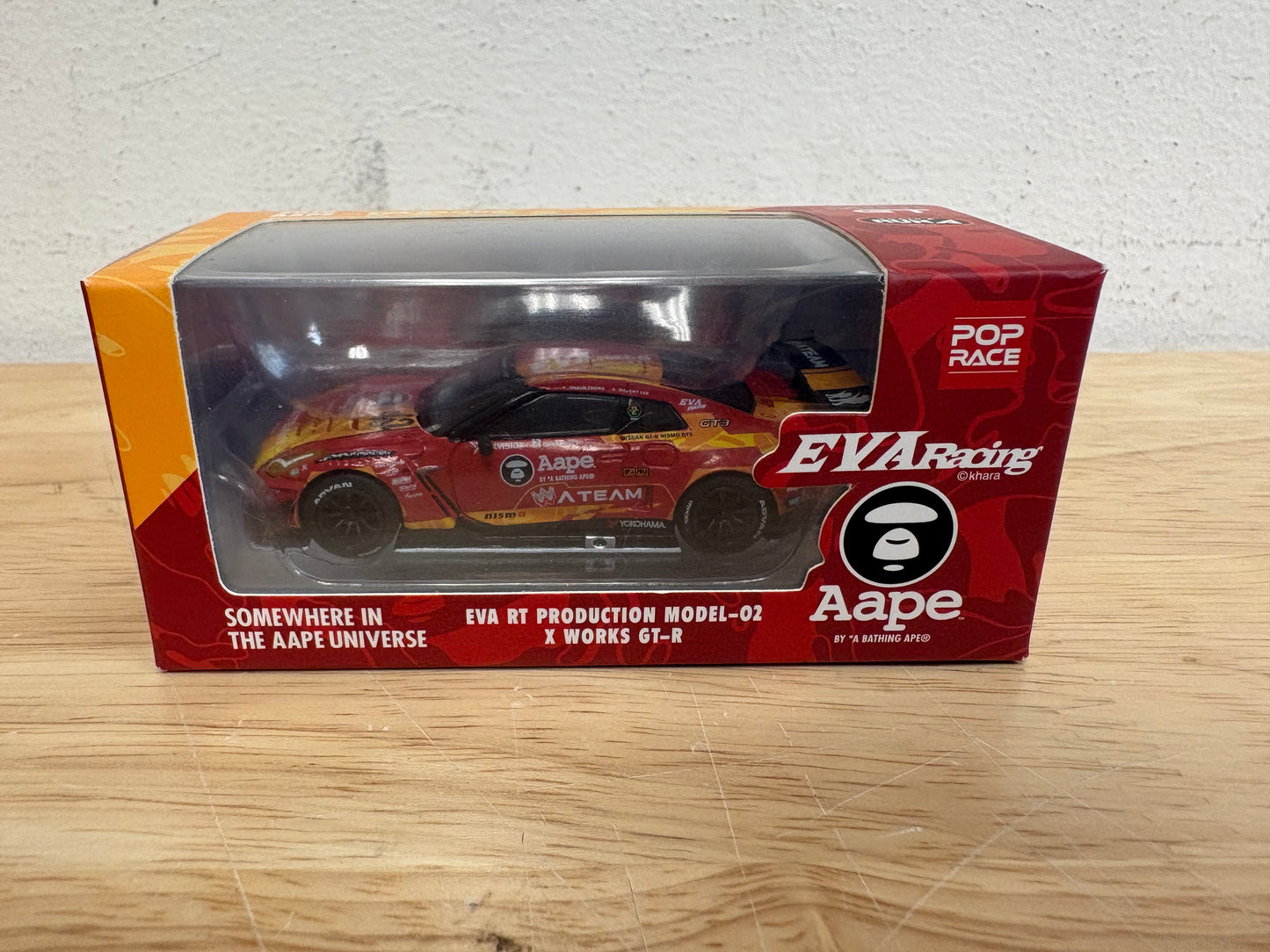 Pop Race x Mini GT 2019 Aape x Eva Racing Eva RT Production Model - 02 X Works GT-R